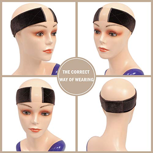 ATRAENTE Wig Grip Headbands for Women Adjustable Lace Front Wig G...