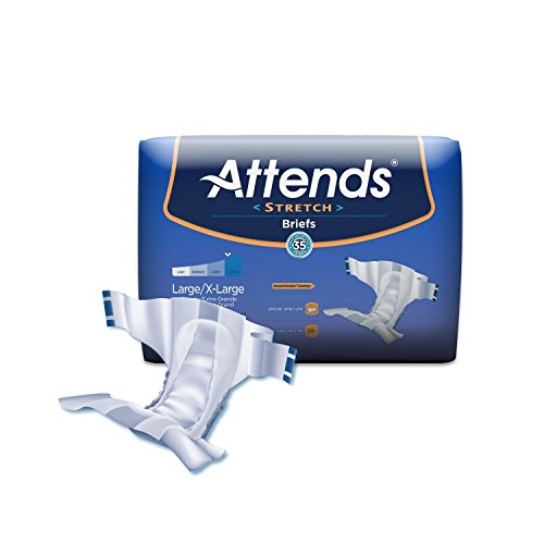 Attends Stretch Briefs with Advanced Dry-Lock Technology for Adul...