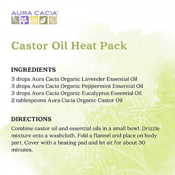 Aura Cacia Organic Castor Skin Care Oil | GC/MS Tested for Purity...