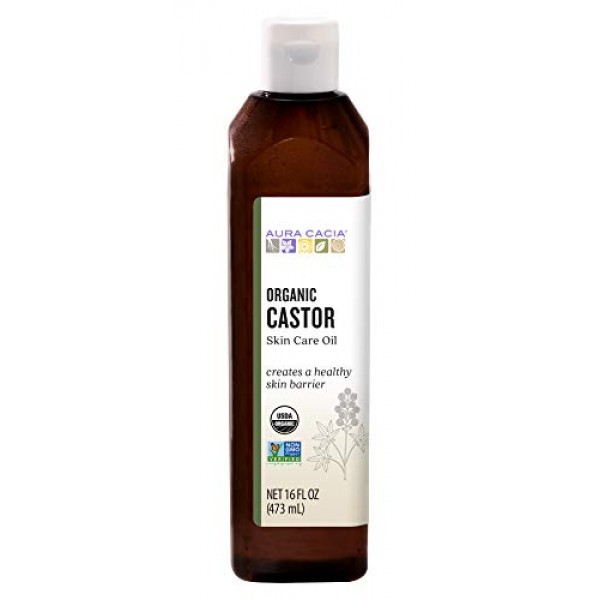 Aura Cacia Organic Castor Skin Care Oil | GC/MS Tested for Purity...