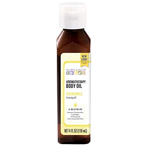 Aura Cacia Tranquil Chamomile Aromatherapy Body Oil | 4 fl. oz.
