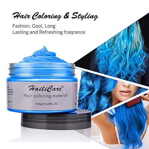 2x120g Temporary Hair Color Wax, Instant Hair Dye Wax Hair Pomade...