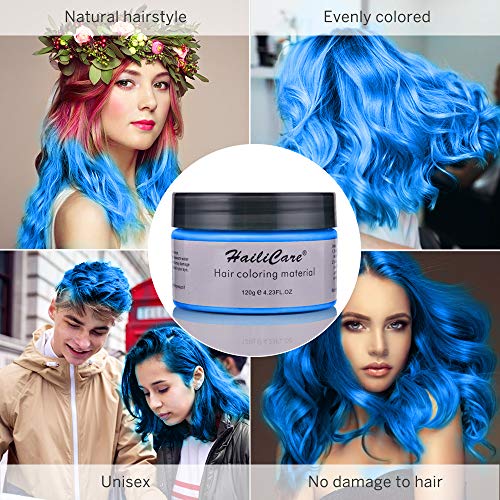 2x120g Temporary Hair Color Wax, Instant Hair Dye Wax Hair Pomade...