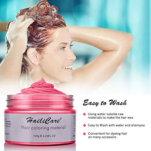 2x120g Temporary Hair Color Wax, Instant Hair Dye Wax Hair Pomade...