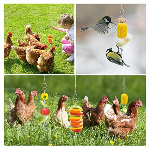AUSHEN Chicken Veggies Skewer Food Holder 3 Pcs Vegetable Fruit H...