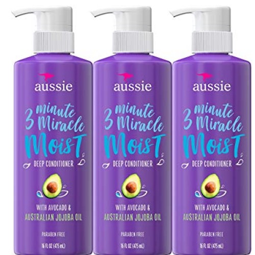 Aussie Deep Conditioner, with Avocado. Paraben Free, 3 Minute Mir...