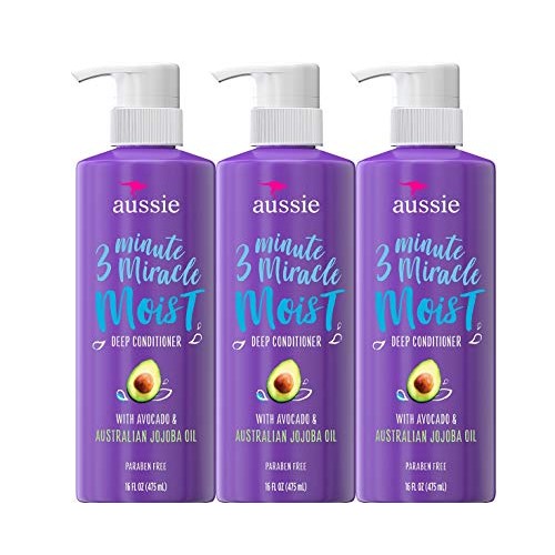 Aussie Deep Conditioner, with Avocado. Paraben Free, 3 Minute Mir...