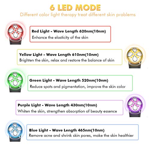 4 in 1 Vibration Face Firming Machine with Color Lights