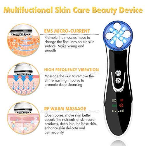 4 in 1 Vibration Face Firming Machine with Color Lights
