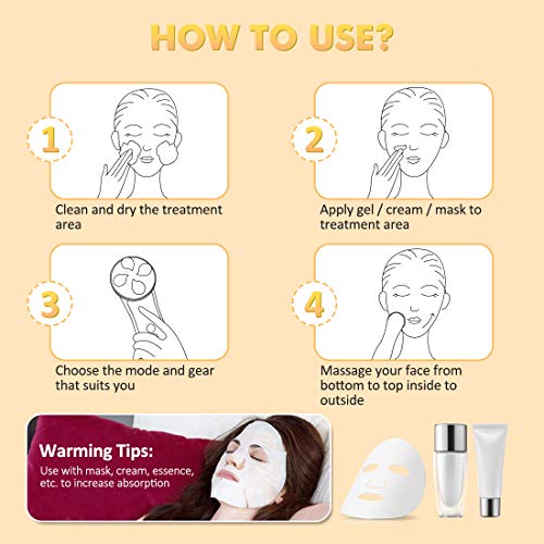 4 in 1 Vibration Face Firming Machine with Color Lights