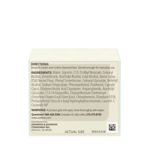 Aveeno Calm + Restore Redness Relief Moisturizing Cream, Daily Fa...