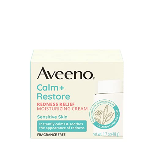 Aveeno Calm + Restore Redness Relief Moisturizing Cream, Daily Fa...