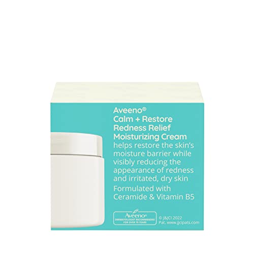 Aveeno Calm + Restore Redness Relief Moisturizing Cream, Daily Fa...