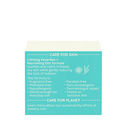 Aveeno Calm + Restore Redness Relief Moisturizing Cream, Daily Fa...