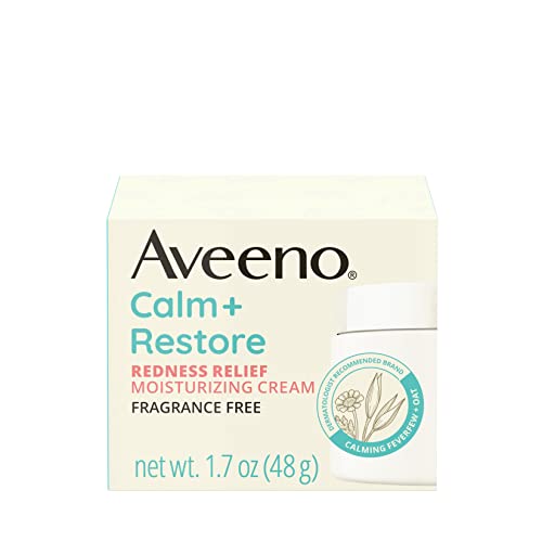Aveeno Calm + Restore Redness Relief Moisturizing Cream, Daily Fa...