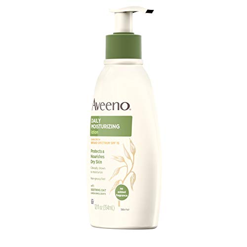 Aveeno Daily Moisturizing Body Lotion with Broad Spectrum SPF 15 ...