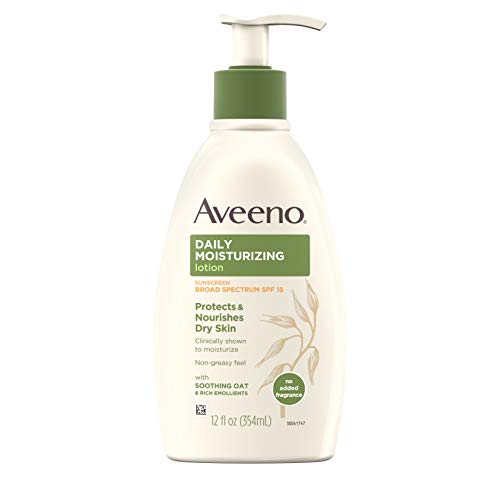 Aveeno Daily Moisturizing Body Lotion with Broad Spectrum SPF 15 ...