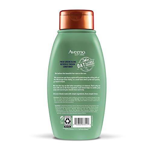 Aveeno, Fresh Greens Blend Sulfate-Free Conditioner with Rosemary...