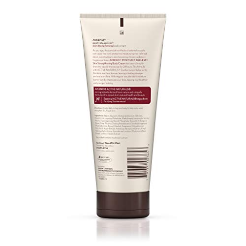 Aveeno Positively Ageless Skin Strengthening Body Cream, Moisturi...