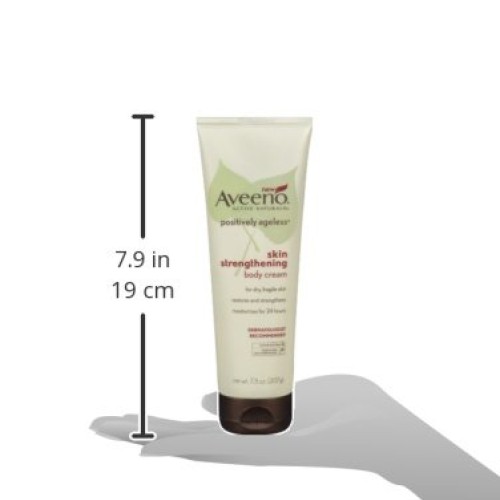 Aveeno Positively Ageless Skin Strengthening Body Cream, Moisturi...