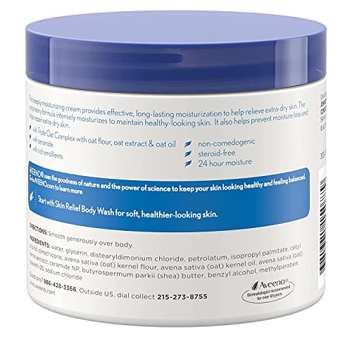 Aveeno Skin Relief Intense Moisture Repair Cream, 11 oz Pack of 3