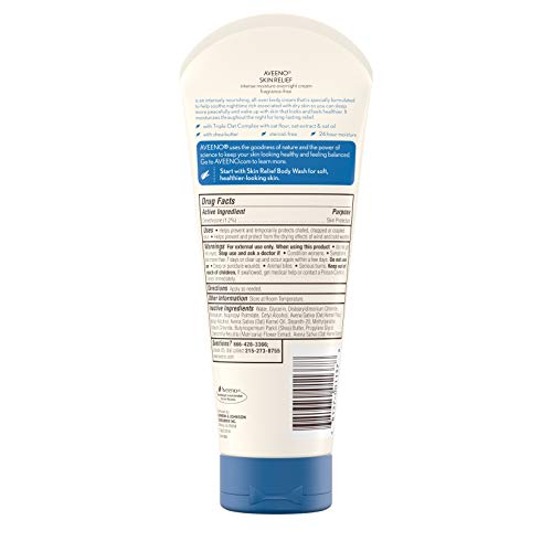 Aveeno Skin Relief Overnight Intense Moisture Cream with Triple O...