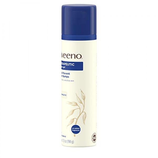 Aveeno Therapeutic Shave Gel with Oat and Vitamin E to Help Preve...