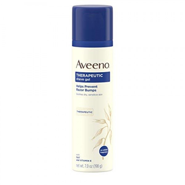 Aveeno Therapeutic Shave Gel with Oat and Vitamin E to Help Preve...