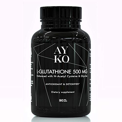 AYKO L-Glutathione 500 mg - Reduced Glutathione Skin Whitening Pi...