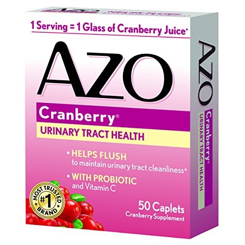 AZO All Natural Concentrated Cranberry Tablets, 50 Count Pack of 3