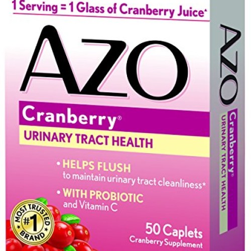 AZO All Natural Concentrated Cranberry Tablets, 50 Count Pack of 3
