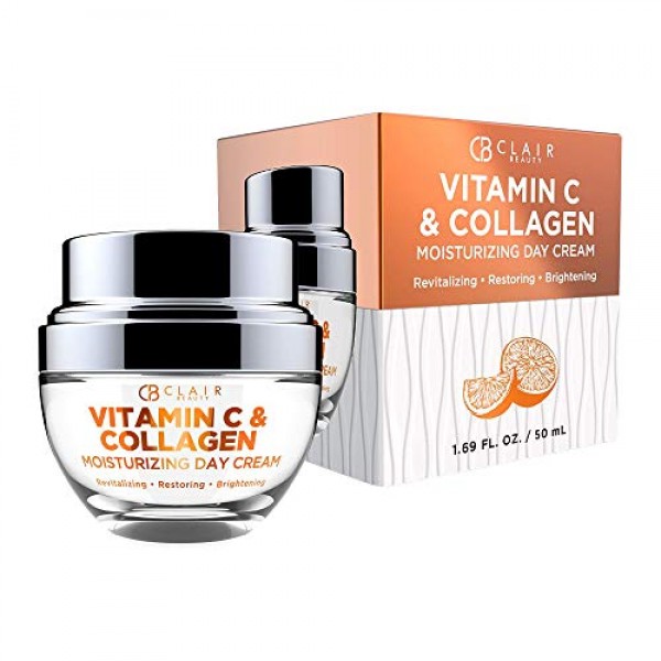 CLAIR BEAUTY Vitamin C & Collagen Moisturizing Day Cream - Revita...