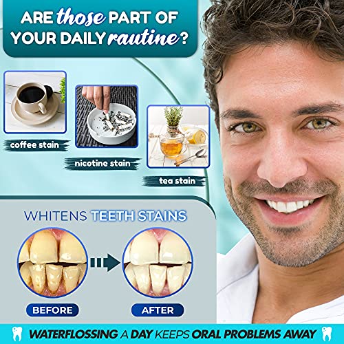 Water Flosser Teeth Cleaner, Professional flosser with 4 Jet Tips...