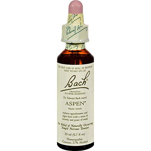 Bach Flower Remedies Essence Aspen - 0.7 fl oz Pack of 2