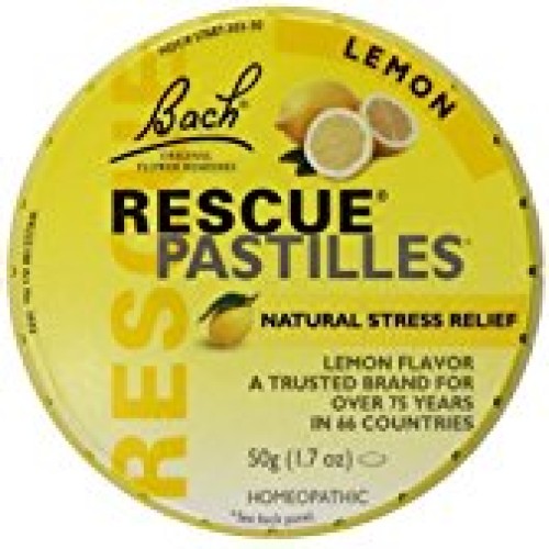 Bach Rescue Pastilles Lemon Supplement, 50 Gram Pack of 3