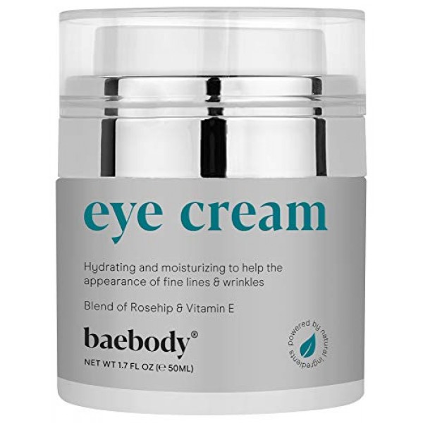 Baebody Eye Cream with Rosehip and Hibiscus to Reduce Puffiness a...