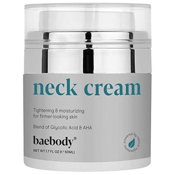 Baebody Neck Cream with AHAs, CoQ10, Glycolic Acid & Green Tea, 1...