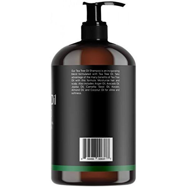 Baebody Tea Tree Oil Shampoo for Dandruff, Dry Hair & Itchy Scalp...