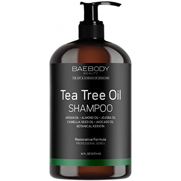 Baebody Tea Tree Oil Shampoo for Dandruff, Dry Hair & Itchy Scalp...