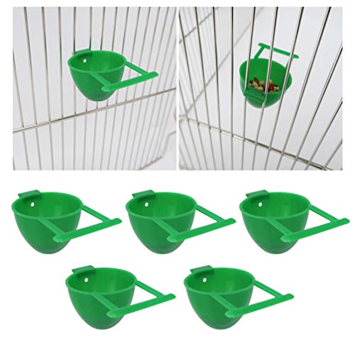 balacoo 10Pcs Bird Feeding Cups Bird Cage Feeders Parrot Feeding ...