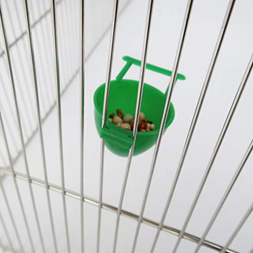 balacoo 10Pcs Bird Feeding Cups Bird Cage Feeders Parrot Feeding ...