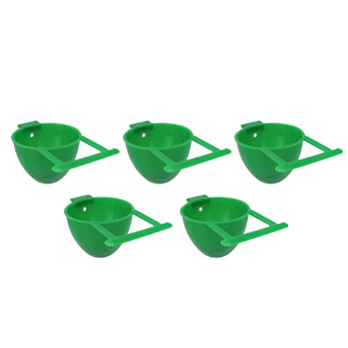 balacoo 10Pcs Bird Feeding Cups Bird Cage Feeders Parrot Feeding ...