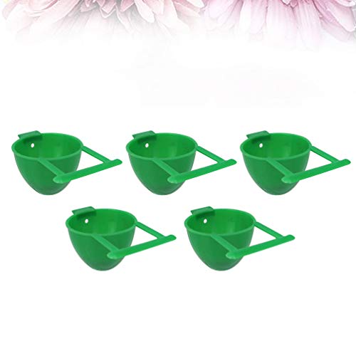 balacoo 10Pcs Bird Feeding Cups Bird Cage Feeders Parrot Feeding ...