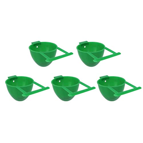 balacoo 10Pcs Bird Feeding Cups Bird Cage Feeders Parrot Feeding ...