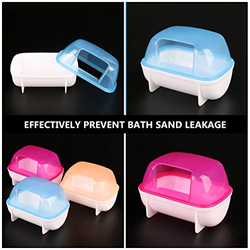 Balacoo 3pcs Hamster Bathrooms Plastic Sand Bath Container Small ...