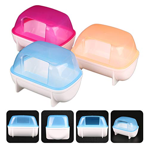 Balacoo 3pcs Hamster Bathrooms Plastic Sand Bath Container Small ...