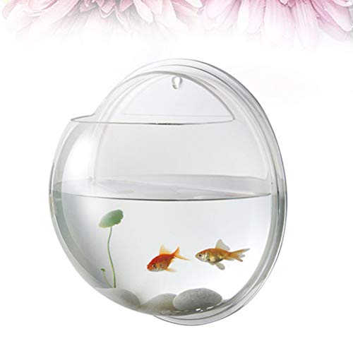 Balacoo Acrylic Wall Mounted Fish Bowl Hanging Aquarium Fish Bubb...