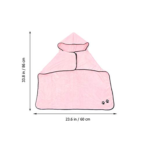 Balacoo Dog Bathrobe Dry Fast Dog Bag Dog Bathrobe Towel Microfib...