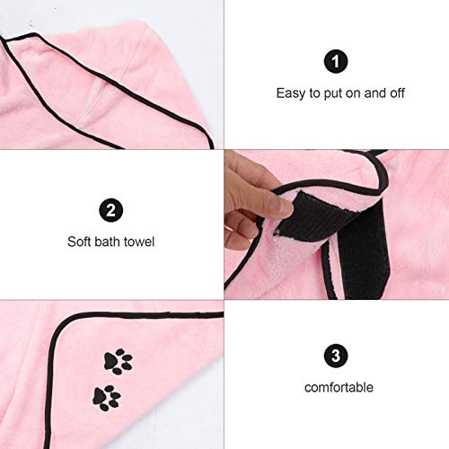 Balacoo Dog Bathrobe Dry Fast Dog Bag Dog Bathrobe Towel Microfib...