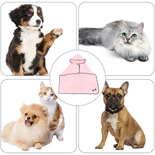 Balacoo Dog Bathrobe Dry Fast Dog Bag Dog Bathrobe Towel Microfib...